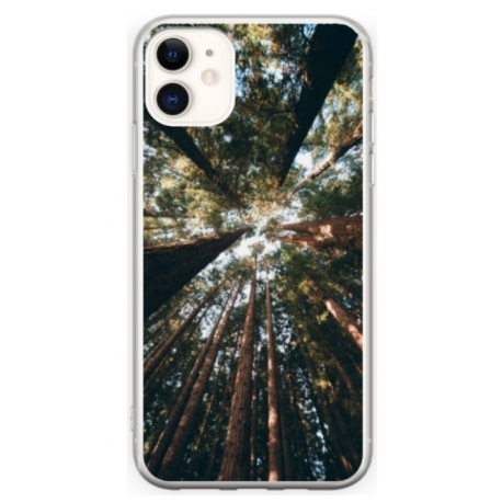 Husa personalizata tip carcasa HQPrint pentru Apple iPhone 11, model Tree perspective, multicolor, S1D1M0079