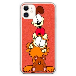 Husa personalizata tip carcasa HQPrint pentru Apple iPhone 11, model Garfield, multicolor, S1D1M0085