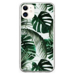 Husa personalizata tip carcasa HQPrint pentru Apple iPhone 11, model Leaf Design 3, multicolor, S1D1M0088