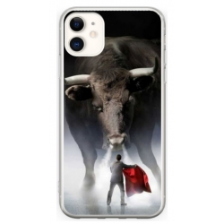 Husa personalizata tip carcasa HQPrint pentru Apple iPhone 11, model Bull, multicolor, S1D1M0205