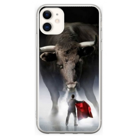 Husa personalizata tip carcasa HQPrint pentru Apple iPhone 11, model Bull, multicolor, S1D1M0205