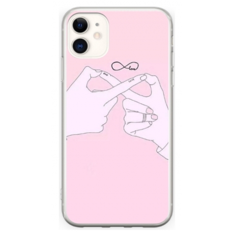 Husa personalizata tip carcasa HQPrint pentru Apple iPhone 11, model Infinity Togeter, multicolor, S1D1M0251