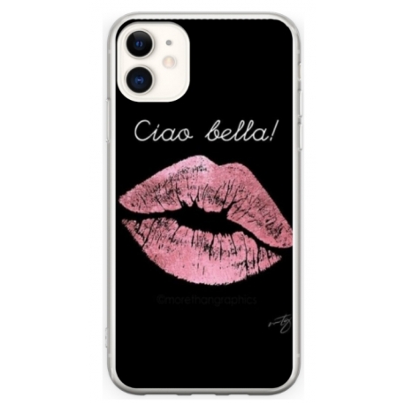 Husa personalizata tip carcasa HQPrint pentru Apple iPhone 11, model Ciao Bella, multicolor, S1D1M0261