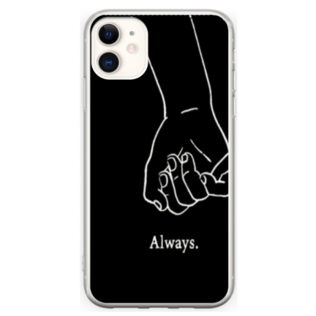 Husa personalizata tip carcasa HQPrint pentru Apple iPhone 11, model Always and Forever 1, multicolor, S1D1M0279