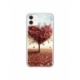 Husa personalizata tip carcasa HQPrint pentru Apple iPhone 11, model Heart Tree, multicolor, S1D1M0293