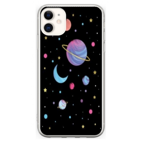 Husa personalizata tip carcasa HQPrint pentru Apple iPhone 11, model Colorful 6, multicolor, S1D1M0311