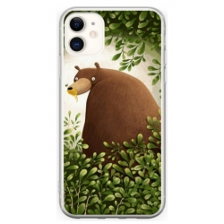 Husa personalizata tip carcasa HQPrint pentru Apple iPhone 11, model Bear, multicolor, S1D1M0312