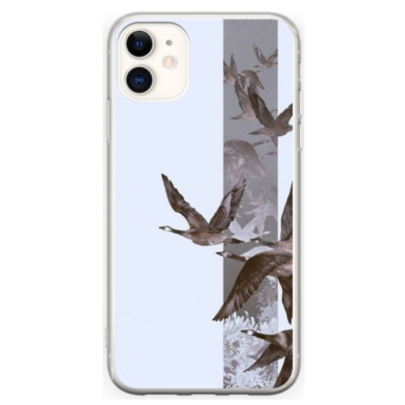 Husa personalizata tip carcasa HQPrint pentru Apple iPhone 11, model Birds, multicolor, S1D1M0314