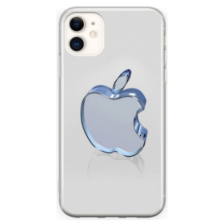 Husa personalizata tip carcasa HQPrint pentru Apple iPhone 11, model Apple Logo, multicolor, S1D1M0323