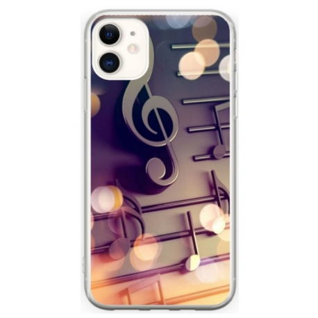 Husa personalizata tip carcasa HQPrint pentru Apple iPhone 11, model Notes, multicolor, S1D1M0328