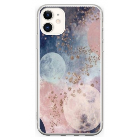 Husa personalizata tip carcasa HQPrint pentru Apple iPhone 11, model Abstract 2, multicolor, S1D1M0335