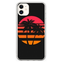 Husa personalizata tip carcasa HQPrint pentru Apple iPhone 11, model Beach View 3, multicolor, S1D1M0337