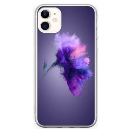 Husa personalizata tip carcasa HQPrint pentru Apple iPhone 11, model Flowers 19, multicolor, S1D1M0340