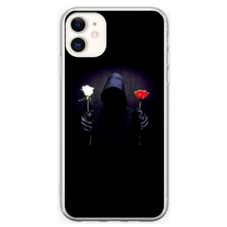 Husa personalizata tip carcasa HQPrint pentru Apple iPhone 11, model Choose Rose, multicolor, S1D1M0343