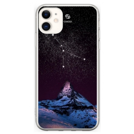 Husa personalizata tip carcasa HQPrint pentru Apple iPhone 11, model Cancer Sky, multicolor, S1D1M0356