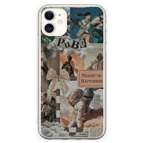 Husa personalizata tip carcasa HQPrint pentru Apple iPhone 11, model PUBG 2, multicolor, S1D1M0363