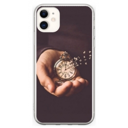 Husa personalizata tip carcasa HQPrint pentru Apple iPhone 11, model Time Flies 1, multicolor, S1D1M0364