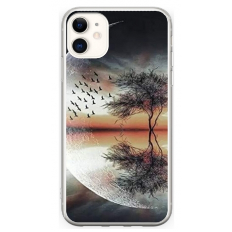 Husa personalizata tip carcasa HQPrint pentru Apple iPhone 11, model Time Flies 3, multicolor, S1D1M0366