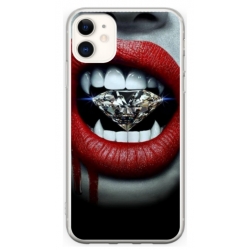 Husa personalizata tip carcasa HQPrint pentru Apple iPhone 11, model Diamond Vampire, multicolor, S1D1M0370