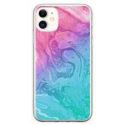 Husa personalizata tip carcasa HQPrint pentru Apple iPhone 11, model Colorful Mess, multicolor, S1D1M0374