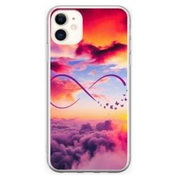 Husa personalizata tip carcasa HQPrint pentru Apple iPhone 11, model Bright Infinity, multicolor, S1D1M0377