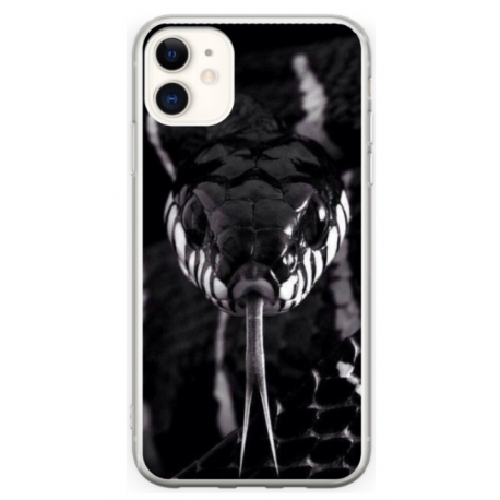 Husa personalizata tip carcasa HQPrint pentru Apple iPhone 11, model Snake, multicolor, S1D1M0378