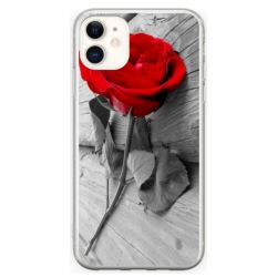 Husa personalizata tip carcasa HQPrint pentru Apple iPhone 11, model Rose, multicolor, S1D1M0384
