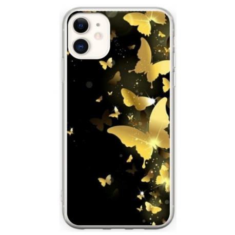 Husa personalizata tip carcasa HQPrint pentru Apple iPhone 12 Mini, model Butterfly 6, multicolor, S1D1M0045