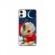 Husa personalizata tip carcasa HQPrint pentru Apple iPhone 12 Mini, model Christmas Cat, multicolor, S1D1M0048