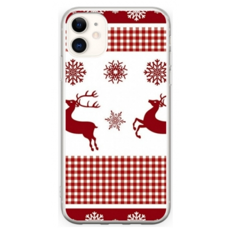 Husa personalizata tip carcasa HQPrint pentru Apple iPhone 12 Mini, model Reindeer 1, multicolor, S1D1M0051