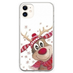 Husa personalizata tip carcasa HQPrint pentru Apple iPhone 12 Mini, model Reindeer 3, multicolor, S1D1M0053