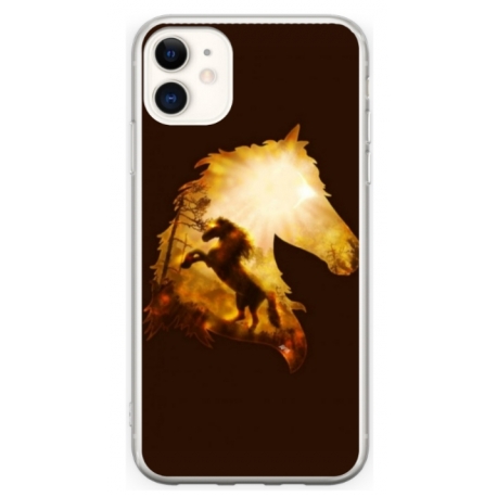 Husa personalizata tip carcasa HQPrint pentru Apple iPhone 12 Mini, model Horse 1, multicolor, S1D1M0098