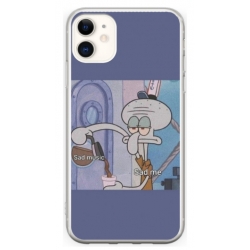 Husa personalizata tip carcasa HQPrint pentru Apple iPhone 12 Mini, model Squidward 1, multicolor, S1D1M0161