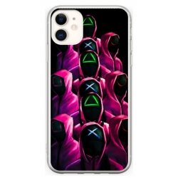 Husa personalizata tip carcasa HQPrint pentru Apple iPhone 12 Mini, model Squid Game 8, multicolor, S1D1M0180