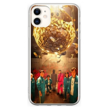 Husa personalizata tip carcasa HQPrint pentru Apple iPhone 12 Mini, model Squid Game 11, multicolor, S1D1M0183