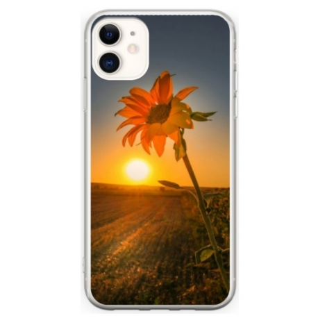 Husa personalizata tip carcasa HQPrint pentru Apple iPhone 12 Mini, model Sunflower 2, multicolor, S1D1M0194