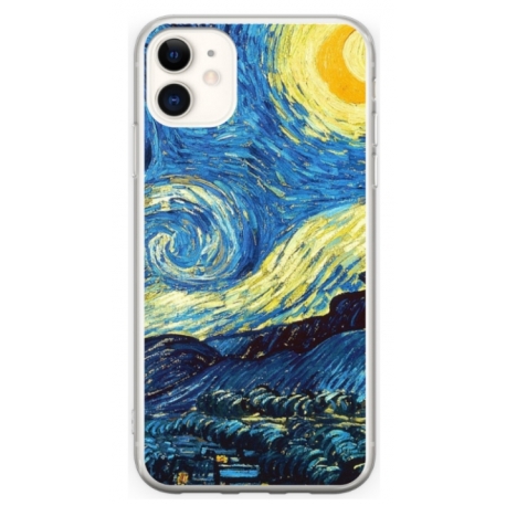 Husa personalizata tip carcasa HQPrint pentru Apple iPhone 12 Mini, model Van Gogh, multicolor, S1D1M0238