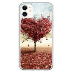 Husa personalizata tip carcasa HQPrint pentru Apple iPhone 12 Mini, model Heart Tree, multicolor, S1D1M0293