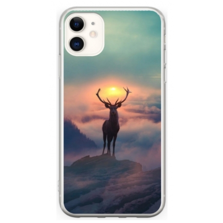Husa personalizata tip carcasa HQPrint pentru Apple iPhone 12 Mini, model Antlers, multicolor, S1D1M0303