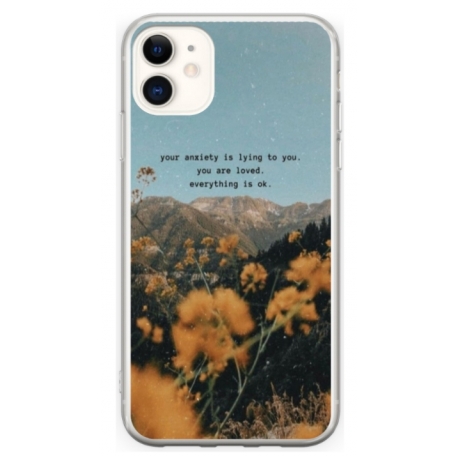 Husa personalizata tip carcasa HQPrint pentru Apple iPhone 12 Mini, model Quote 1, multicolor, S1D1M0306