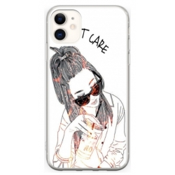 Husa personalizata tip carcasa HQPrint pentru Apple iPhone 12 Mini, model I dont care, multicolor, S1D1M0320