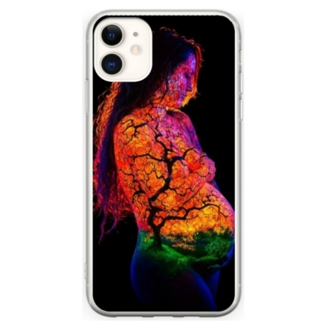 Husa personalizata tip carcasa HQPrint pentru Apple iPhone 12 Mini, model Colorful 7, multicolor, S1D1M0324