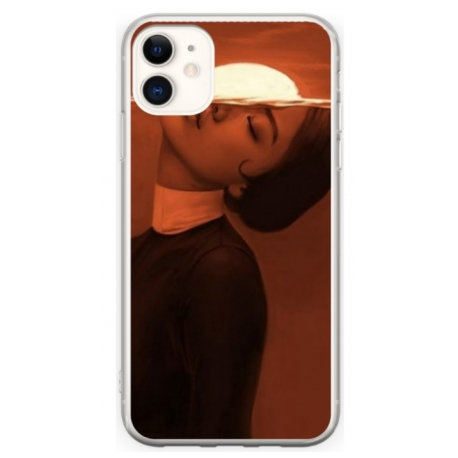 Husa personalizata tip carcasa HQPrint pentru Apple iPhone 12 Mini, model Sun Girl, multicolor, S1D1M0359