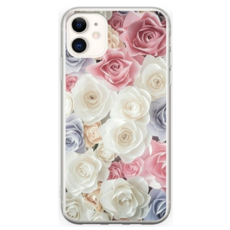Husa personalizata tip carcasa HQPrint pentru Apple iPhone 12 Mini, model Flowers 23, multicolor, S1D1M0385
