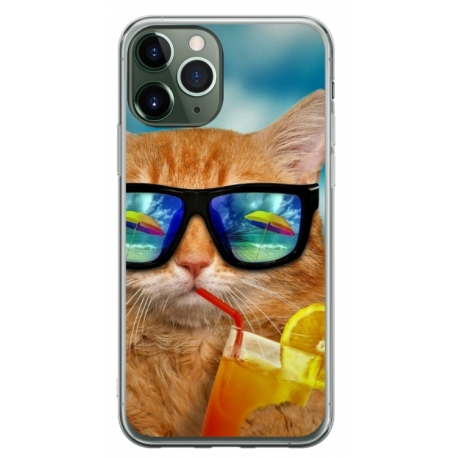 Husa personalizata tip carcasa HQPrint pentru Apple iPhone 12 Pro Max, model Cool Cat, multicolor, S1D1M0031