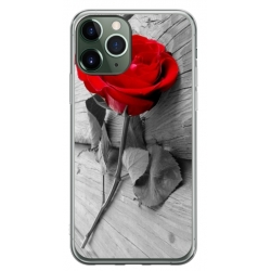 Husa personalizata tip carcasa HQPrint pentru Apple iPhone 12 Pro Max, model Rose, multicolor, S1D1M0384