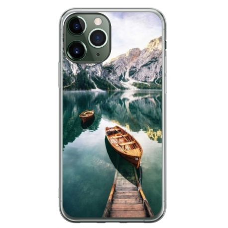 Husa personalizata tip carcasa HQPrint pentru Apple iPhone 12 Pro, model Boats, multicolor, S1D1M0024