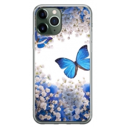 Husa personalizata tip carcasa HQPrint pentru Apple iPhone 12 Pro, model Butterfly 4, multicolor, S1D1M0041
