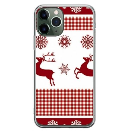 Husa personalizata tip carcasa HQPrint pentru Apple iPhone 12 Pro, model Reindeer 1, multicolor, S1D1M0051