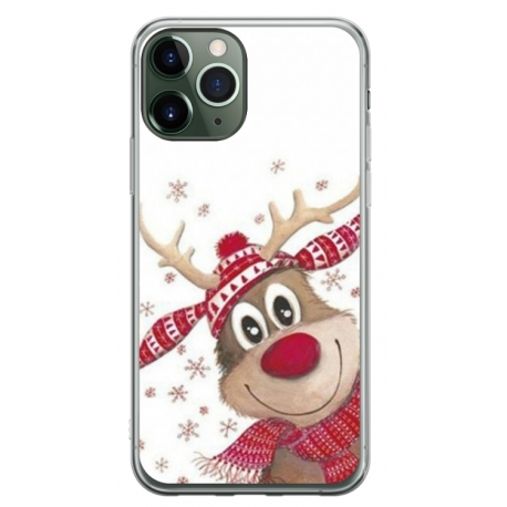 Husa personalizata tip carcasa HQPrint pentru Apple iPhone 12 Pro, model Reindeer 3, multicolor, S1D1M0053
